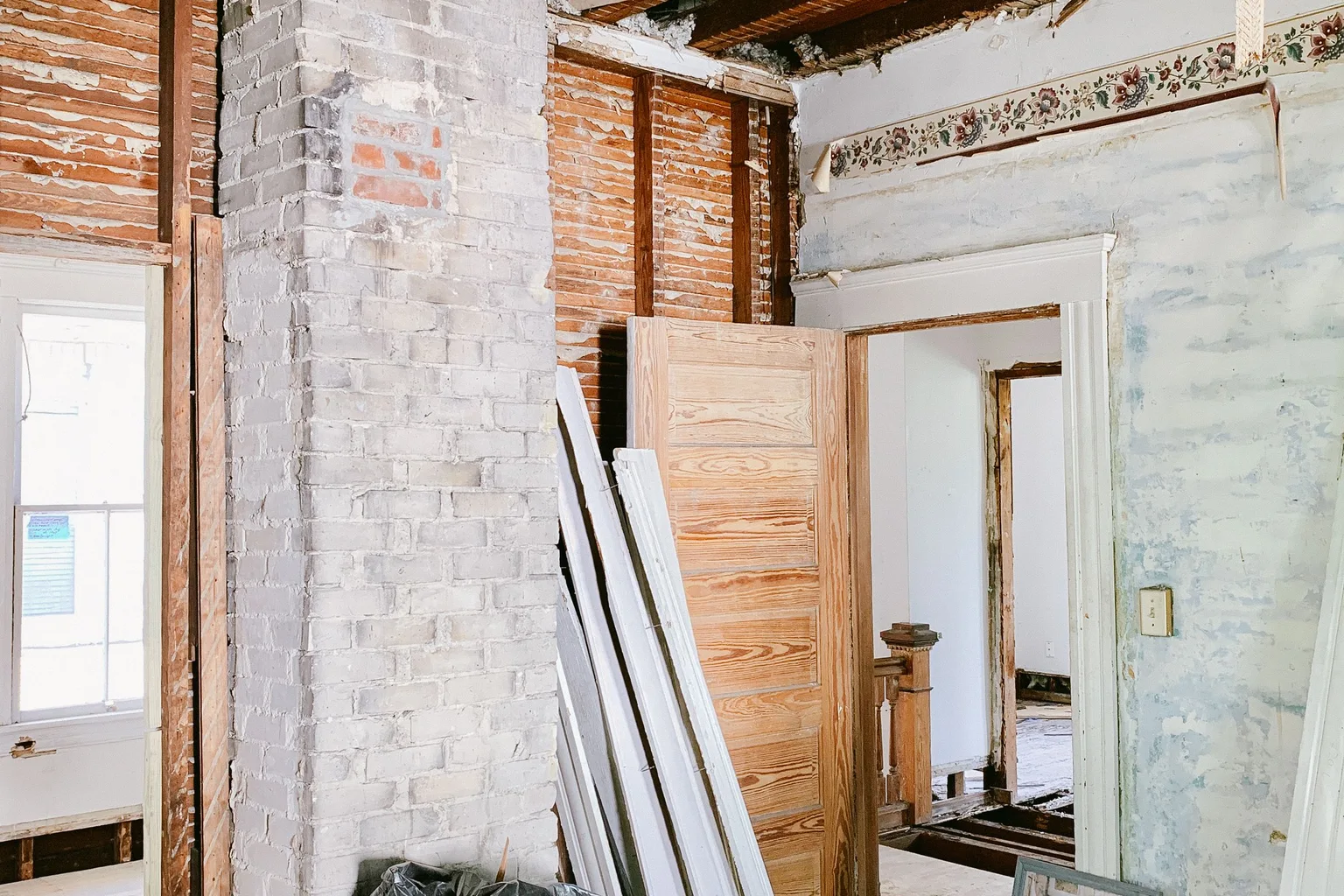 Interior of a building undergoing renovation