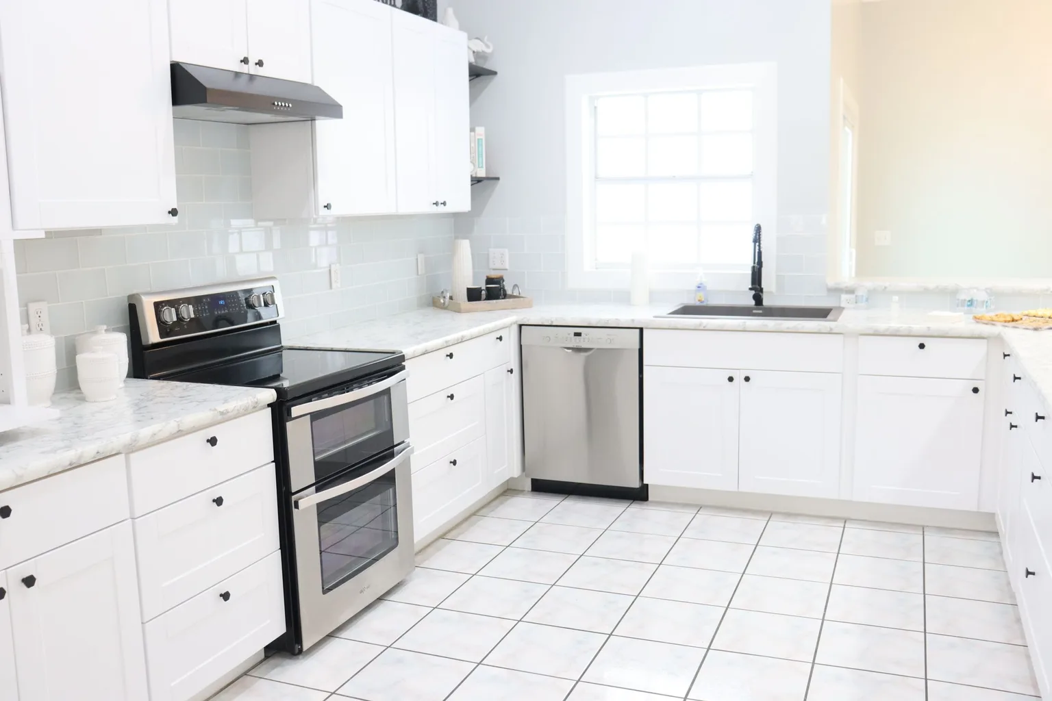 The interior of a kitchen in a house